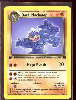 Dark Machamp 27/82 NM- Rare 1st Edition Team Rocket Pokemon - Image 1