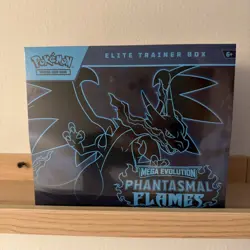 Pokemon TCG Mega Evolution Phantasmal Flames Elite Trainer Box ETB Sealed - Image 1