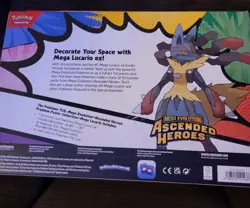 Pokemon Ascended Heroes Mega Lucario Premium Poster Collection Box NEW Sealed - Image 2