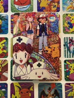 Pokemon Pikachu Vintage Pocket Monsters Vending HOLO Prism Sticker Nintendo 98 - Image 1