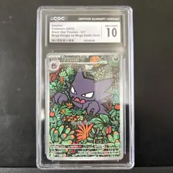 💎 CGC GEM MINT 10 💎 HAUNTER 027 Holo Promo Mega Gengar ex Battle Deck Pokemon - Image 1