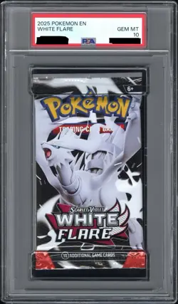 Pokemon Scarlet&Violet White Flare SEALED Booster Pack PSA 10 GEM MINT - Image 1