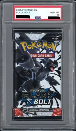 Pokemon Scarlet&Violet BLACK BOLT SEALED Booster Pack PSA 10 GEM MINT - Image 1