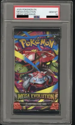 PSA 10 Gem Mint Pokemon Mega Evolution Booster Pack Mega Venusaur - Image 1