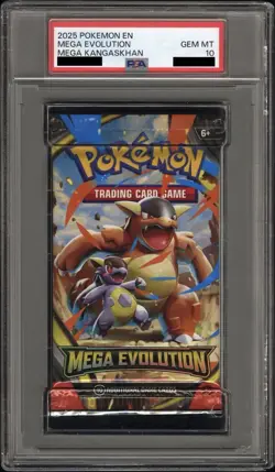 PSA 10 Gem Mint Pokemon Mega Evolution Booster Pack Mega Kangaskhan - Image 1
