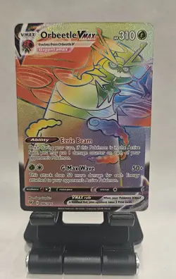 Pokemon Orbeetle VMAX 186/185 Vivid Voltage Sword & Shield Secret Rare NM - Image 1