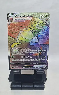 Pokemon Orbeetle VMAX 186/185 Vivid Voltage Sword & Shield Secret Rare NM - Image 3