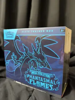 Pokemon Mega Evolution Phantasmal Flames Elite Trainer Box ETB Factory Sealed - Image 1