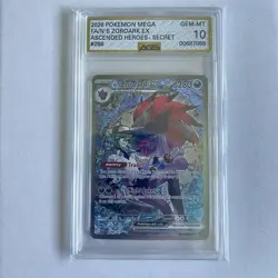 2026 POKEMON ASCENDED HEROES SPECIAL ILLUSTRATION RARE N'S ZOROARK EX * AGS 10 - Image 1
