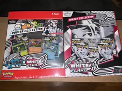 Pokemon Sam’s Club White Flare Binder Collection & Unova Poster Collection - Image 1
