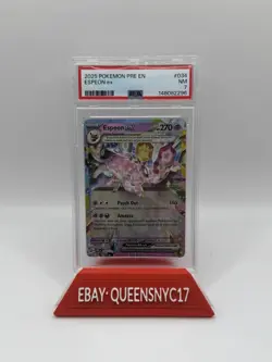 Pokemon Espeon ex (2025) Sv: Prismatic Evolutions 034/131 PSA 7 Holo - Image 1