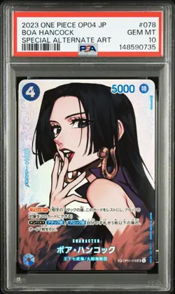 2023 ONE PIECE JPN KINGDOMS OF INTRIGUE SPECIAL ALT ART #078 BOA HANCOCK PSA 10 - Image 1