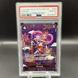 One Piece TCG PSA 10 GEM MT Perona Special Alt Art OP14-EB04 - Image 1