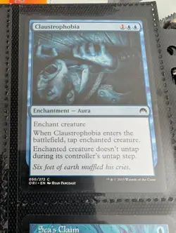 1x Claustrophobia - NM English MTG - Magic Origins (G) - Image 1