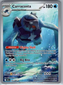 Carracosta 107/086 SV: Black Bolt - Pokemon Card - NM - Image 1