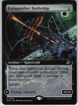 MTG TCG Extinguisher Battleship (Extended Art) R Edge of Eternities 355 - Image 1