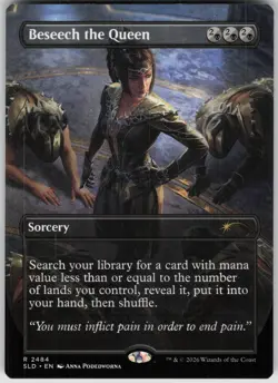 MTG Beseech the Queen NM Secret Lair Drop Series Magic 2484 DND - Image 1