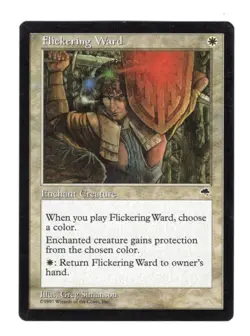 Unplayed MTG Magic the Gathering Flickering Ward (19/350) Tempest NM++ - Image 1