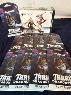 1 Magic The Gathering Final Fantasy Booster Bundle & 9 Tarkir Sleeves Packs MTG - Image 1