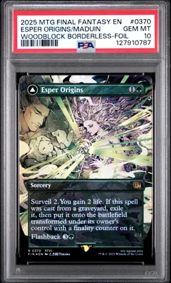 2025 MAGIC THE GATHERING FINAL FANTASY ESPER ORIGINS/SUMMON: ESPER MADUIN PSA 10 - Image 1