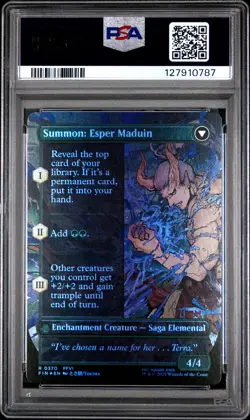 2025 MAGIC THE GATHERING FINAL FANTASY ESPER ORIGINS/SUMMON: ESPER MADUIN PSA 10 - Image 2