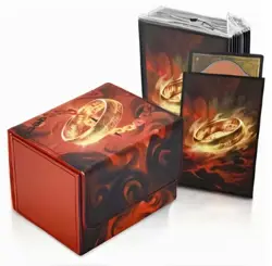 Deck Box and TCG sleeves; Lord of the ring style. 100+ - Image 1