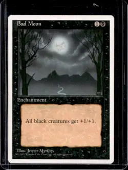 1995 Magic MTG Revised 4th Edition Magic Bad Moon - Image 1