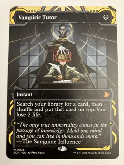 Vampiric Tutor Secrets of Strixhaven: Mystical Archive #35 Regular NM - Image 1