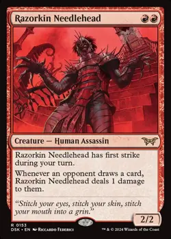 MTG Razorkin Needlehead Duskmourn: House of Horror Regular Rare - Image 1