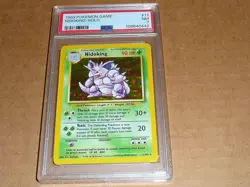 1999 Pokemon GAME NIDOKING HOLO #11 PSA 7 - Image 1