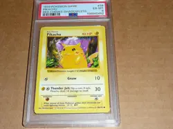 1999 Pokemon GAME PIKACHU RED CHEEKS SHADOWLESS #58 PSA 6 - Image 1