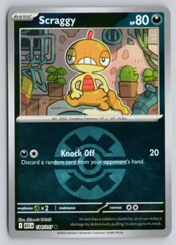 SCRAGGY (QUICK BALL) 134/217 COMMON ME: ASCENDED HEROES POKEMON REVERSE HOLO NM - Image 1