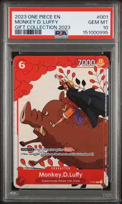 2023 ONE PIECE GIFT COLLECTION 2023 #001 MONKEY D. LUFFY PSA 10 - Image 1