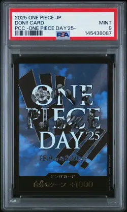 2025 ONE PIECE JPN PREMIUM CARD COLLECTION ONE PIECE DAY'25 DON!! CARD PSA 9 - Image 1