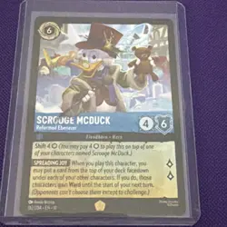 Disney Lorcana Winterspell Scrooge McDuck Reformed Ebenezer Legendary 152/204 NM - Image 1