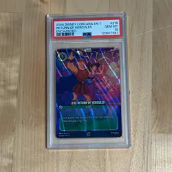 2025 DISNEY LORCANA ARCHAZIA'S ISLAND ENCHANTED THE RETURN OF HERCULES PSA 10 - Image 1