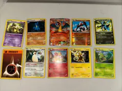 Pokemon Card Lot 10 Cards, Charizard ex 2012-2016 cards HP - Image 1