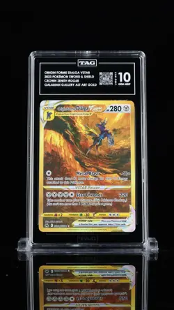 TAG 10 Origin Forme Dialga VSTAR GG68/GG70 Crown Zenith Pokemon Card 2023 Gold - Image 1