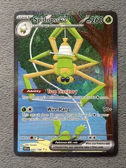 Spidops ex 243/198 SIR Special Illustration Rare Pokemon Card Scarlet Violet - Image 1