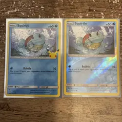 2 For 20U Pokemon Squirtle 17/25 HOLO 25th Anniversary Mcdonalds Promo Card 33 - Image 1