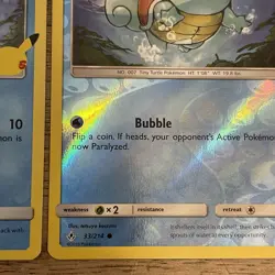 2 For 20U Pokemon Squirtle 17/25 HOLO 25th Anniversary Mcdonalds Promo Card 33 - Image 3