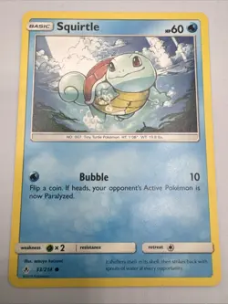 Squirtle 33/214 Common SM - Unbroken Bonds Pokemon Card - Image 1