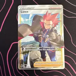 Lance 192/195 Silver Tempest Full Art Ultra Rare Holo Pokemon Card NM - Image 1