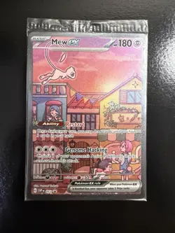Pokemon TCG Mew EX 053 Scarlet & Violet Promo Holo Card Near Mint Condition - Image 1