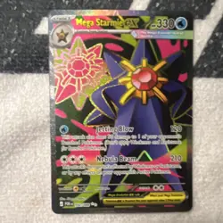 Pokemon Mega Starmie EX 330 HP Holo Card 102/088 Stage 1 Water Type - Image 1