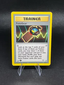 Pokemon Trainer Card PokeGear 88/111 1st edition Neo Genesis Rare NM - Image 1