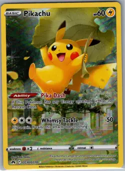 Pikachu GG30/GG70 Crown Zenith: Galarian Gallery - Pokemon Card - NM - Image 1