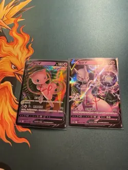 Pokemon Mew V Mewtwo V Chinese Card Set - Image 3