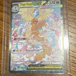 Mega Dragonite GX Full Art Holo Pokemon Card 370 HP ASC Set 290/217 - Image 4