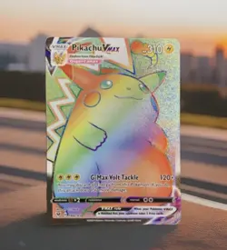 Pokemon Pikachu VMAX Secret Rare Full Art Holo 188/185 Swsh04 Vivid Voltage Card - Image 1